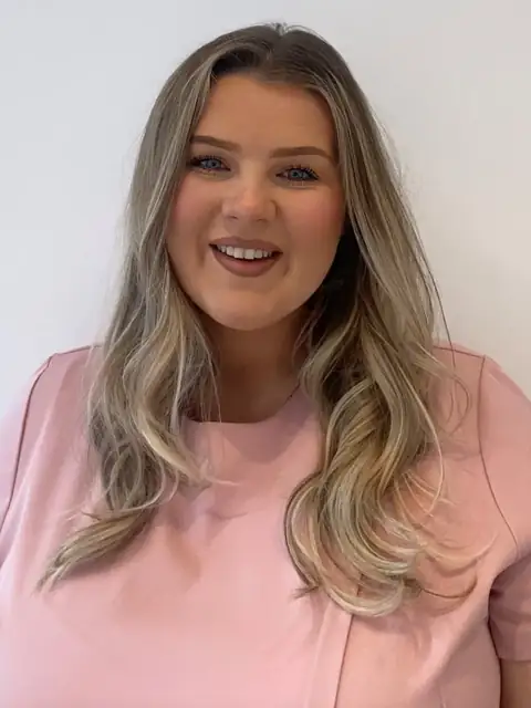 Lucy, qualified midwife and permanent makeup artist, at her Shavington studio in Cheshire