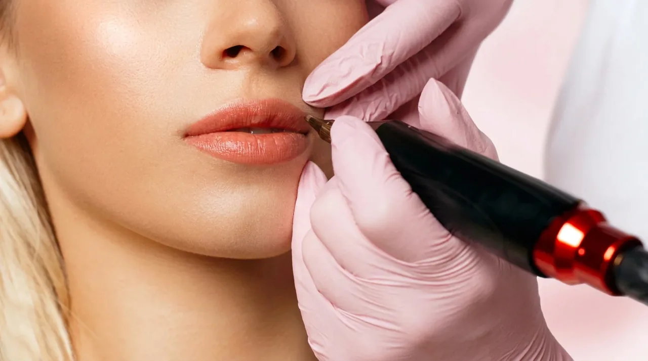 Lips permanent makeup treatment at The Permanent Makeup Studio, Shavington, Cheshire