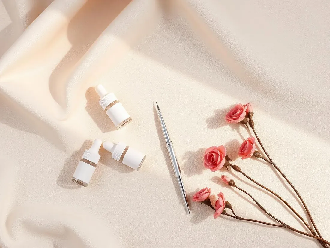 Permanent makeup pigments and tools at the Shavington studio, Cheshire